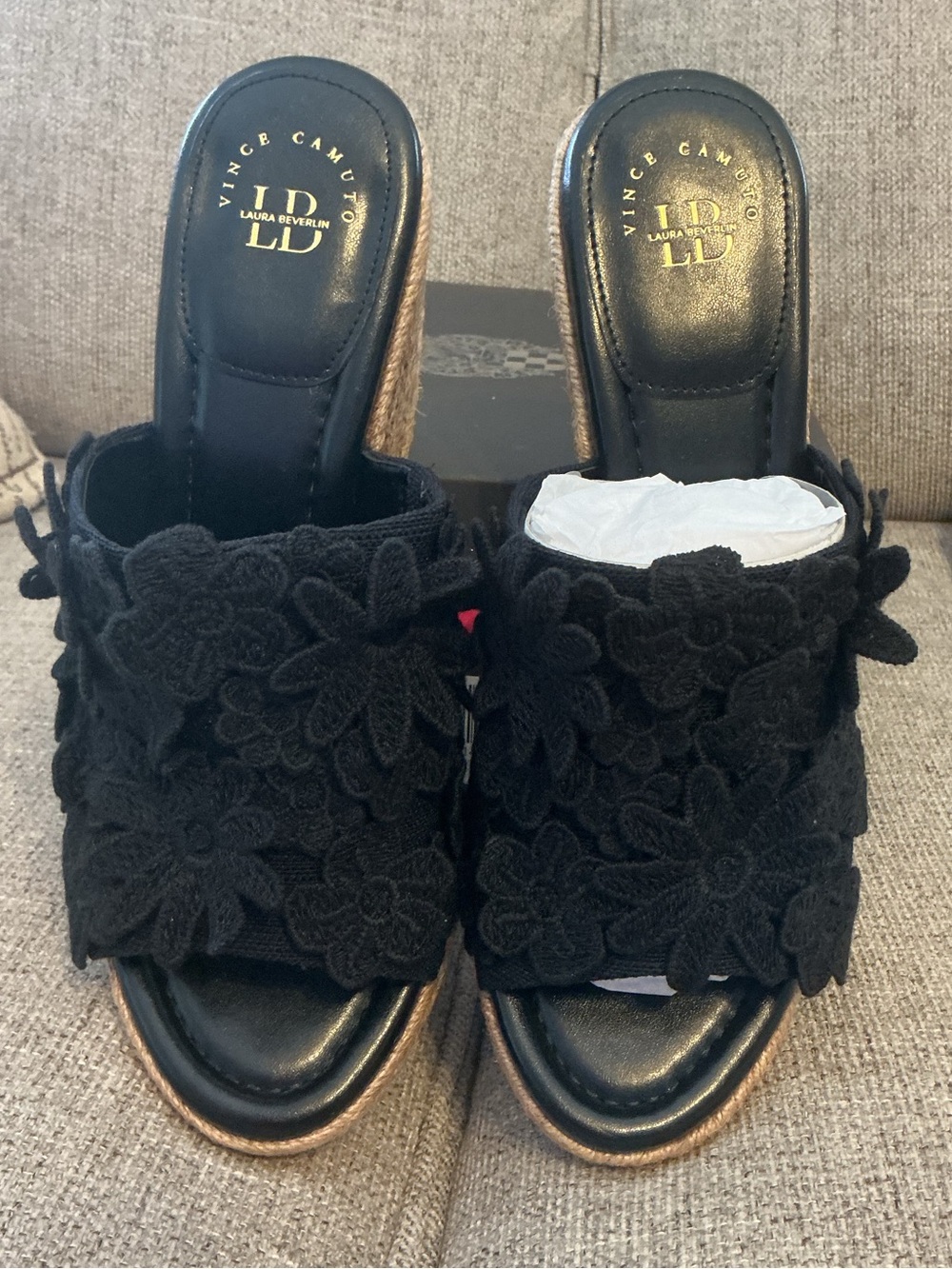 Vince Camuto X Laura Beverlin Wedge Sandals